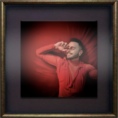 Quadro com capa dos álbuns